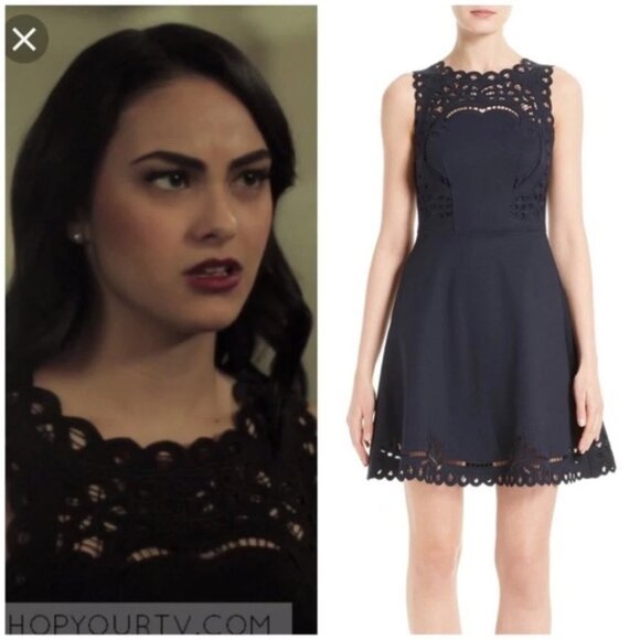 Ted Baker Verony Embroidered Cutwork Skater Dress Sz 2/6 - Picture 1 of 11